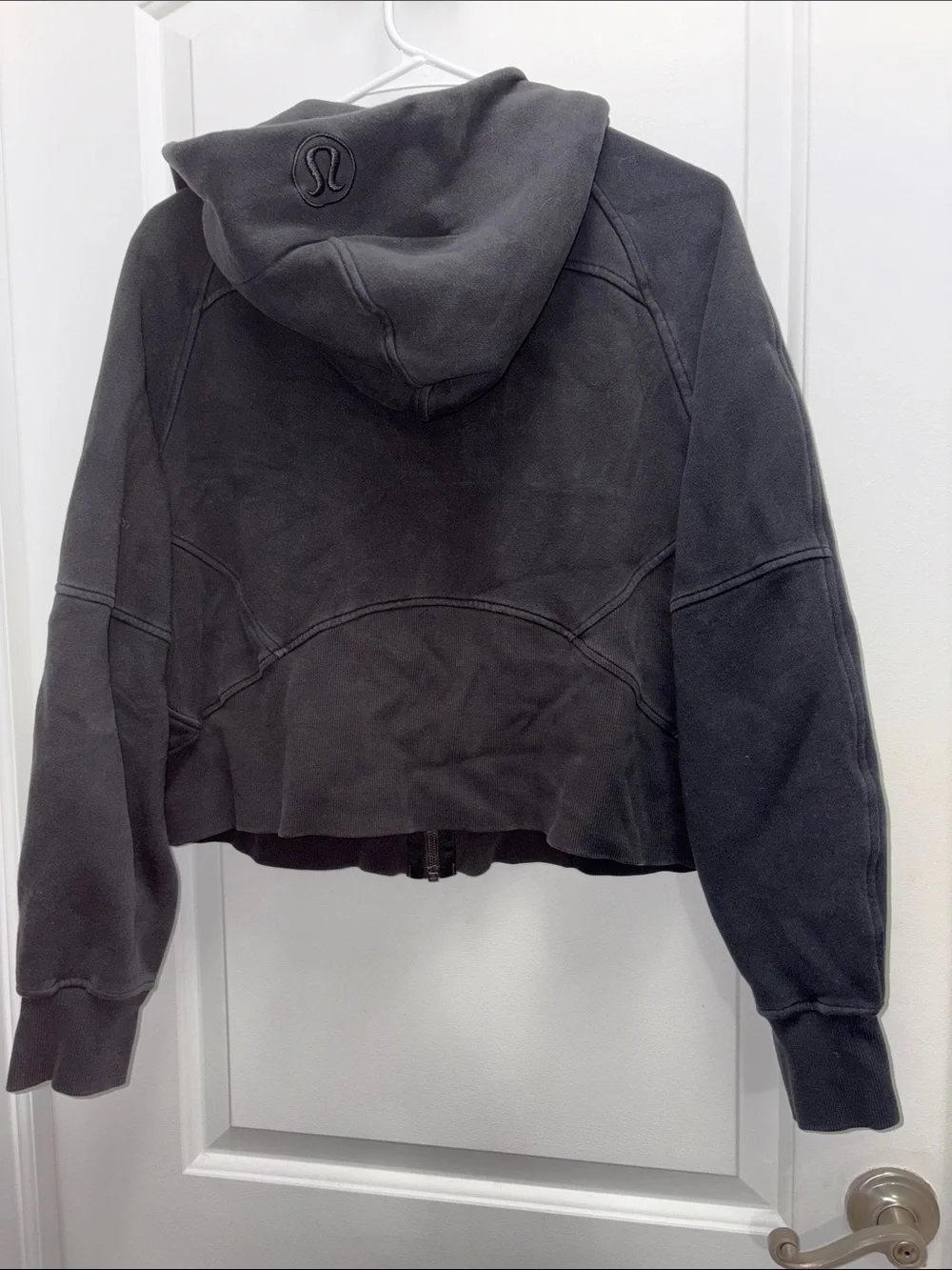 Lululemon Scuba Oversized Full Zip Hoodie Black M/L Light Cotton Fleece